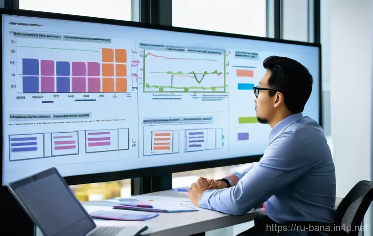 비즈니스 애널리스트 교육 과정 - **Analytical Insight & Problem Solving:**
    A highly focused business analyst, appearing thoughtfu...