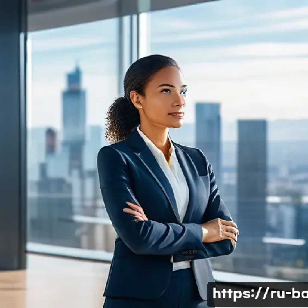 비즈니스 애널리스트 실무 경험 - **Prompt**: A diverse female business analyst, in her mid-30s, dressed in a sharp business suit, sta...