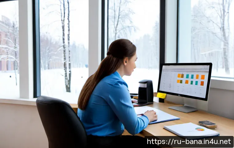Home 17 비즈니스 애널리스트 분석 툴 리뷰 - Photorealistic business analyst in a modern Moscow office, seated at a clean desk comparing two unla...